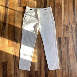 Mango Basic White Chino Pants Size 4